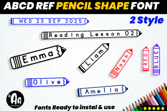 Abcd Ref Pen Shape: A Creative Typeface for Modern Branding