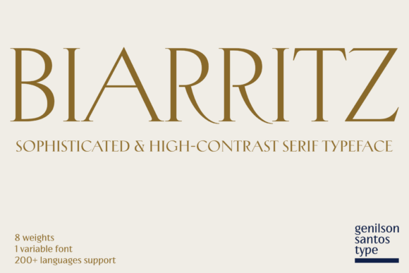 Biarritz: A Sophisticated Serif Typeface for Elevated Craft Brands