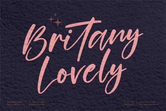 Britany Lovely: The Script Typeface for Polished Brand Identity
