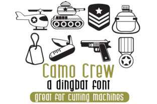 Camo Crew: A Military-Style Dingbat Typeface for Bold Editorial Design