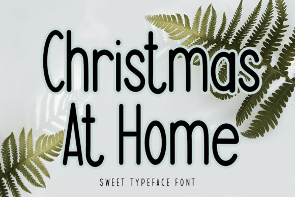 Christmas at Home: A Thin Sans Serif Typeface for Modern Branding