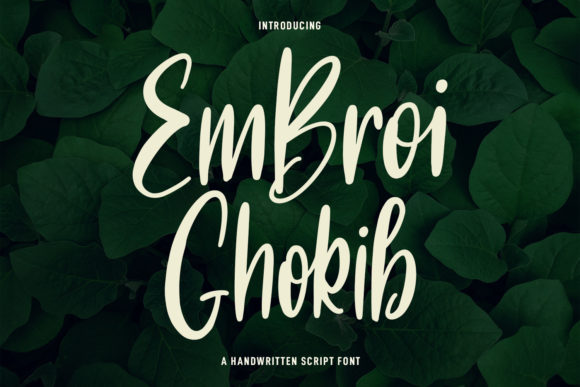 Embroi Ghokib: The Script Font That Upgraded My Brand Identity
