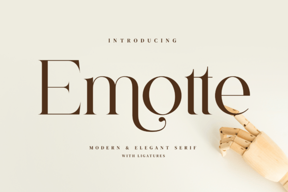 Emotte: A Stylish Serif Typeface for Modern Web Design