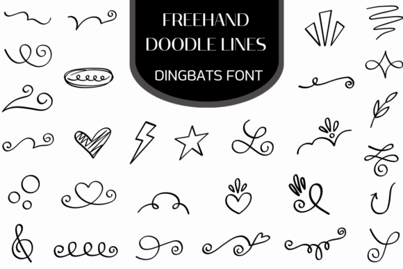 Freehand Doodle Lines: The Creative Font That Elevates Your Brand