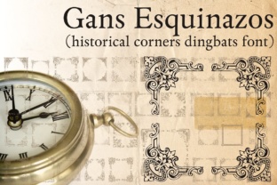 Gans Esquinazos: A Decorative Dingbat Font for Unique Brand Identity