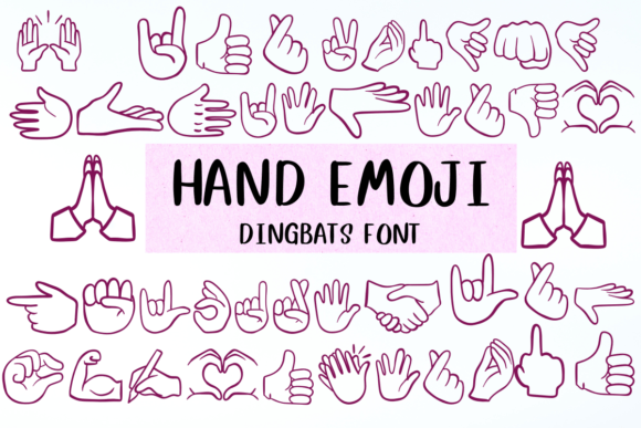 Hand Emoji: The Fun Typeface for Bold Branding
