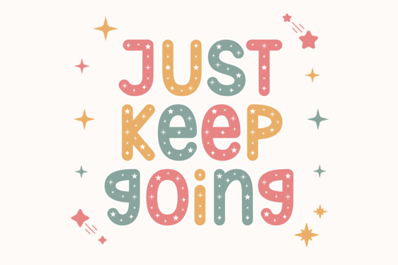 Just Keep Going: A Starry Typeface for Inspiring Web Design