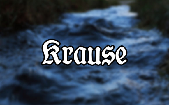 Krause: A Distinctive Blackletter Typeface for Handmade Products