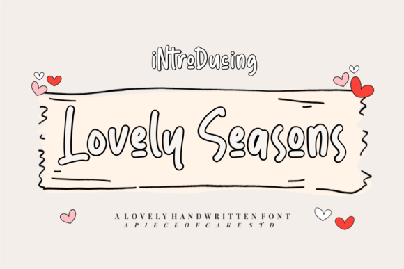 Lovely Seasons: A Handwritten Font for Editorial Design