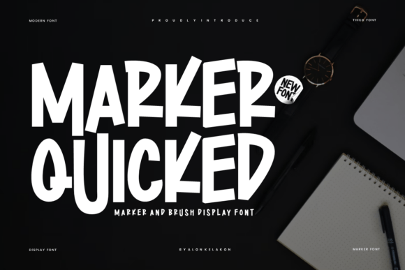 Marker Quicked: A Handwritten Typeface for Editorial Design
