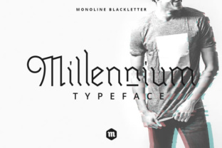 Millennium Typeface: Elevating Gothic Brand Identity in Digital Design