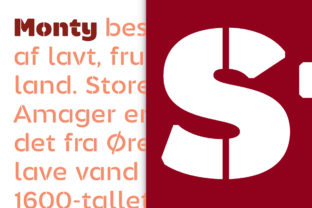 Monty Stencil: A Soft Grotesque for Modern Editorial Design