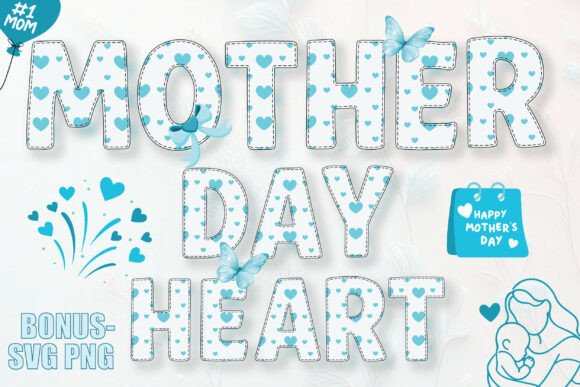 Mother Day Heart: A Soft Display Typeface for Editorial Design