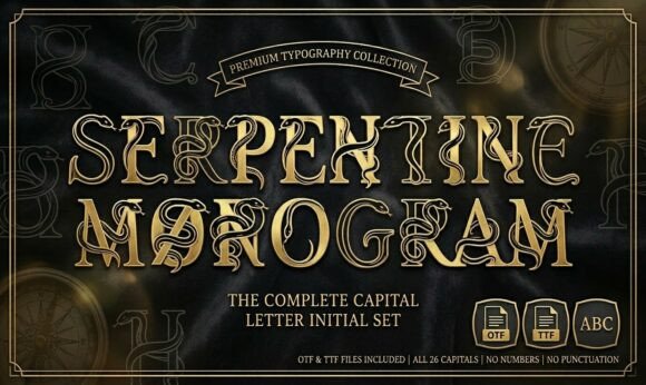 Serpentine Monogram: A Designer’s Review of This Dark Elegant Typeface