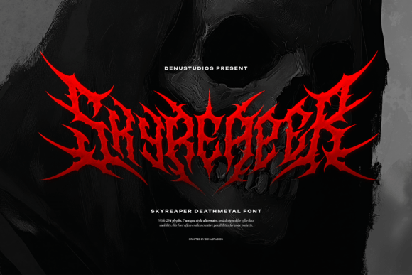 Skyreaper: A Brutal Blackletter Typeface for Bold Branding
