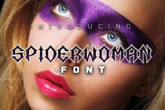 Spiderwoman: A Gothic Typeface for Bold Editorial Design