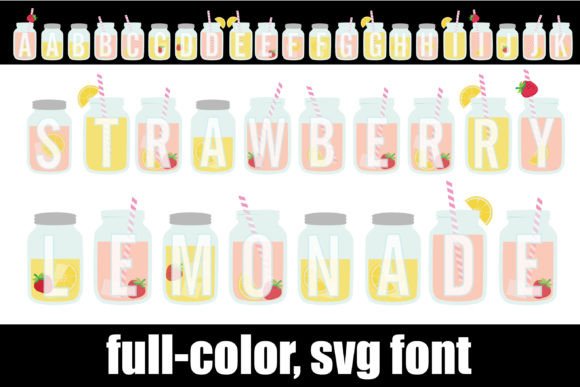 Strawberry Lemonade: A Vibrant Color Font for Editorial Design