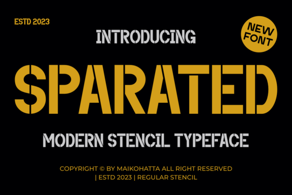 Why Sparated Transforms Editorial Layouts with Unique Stencil Typography